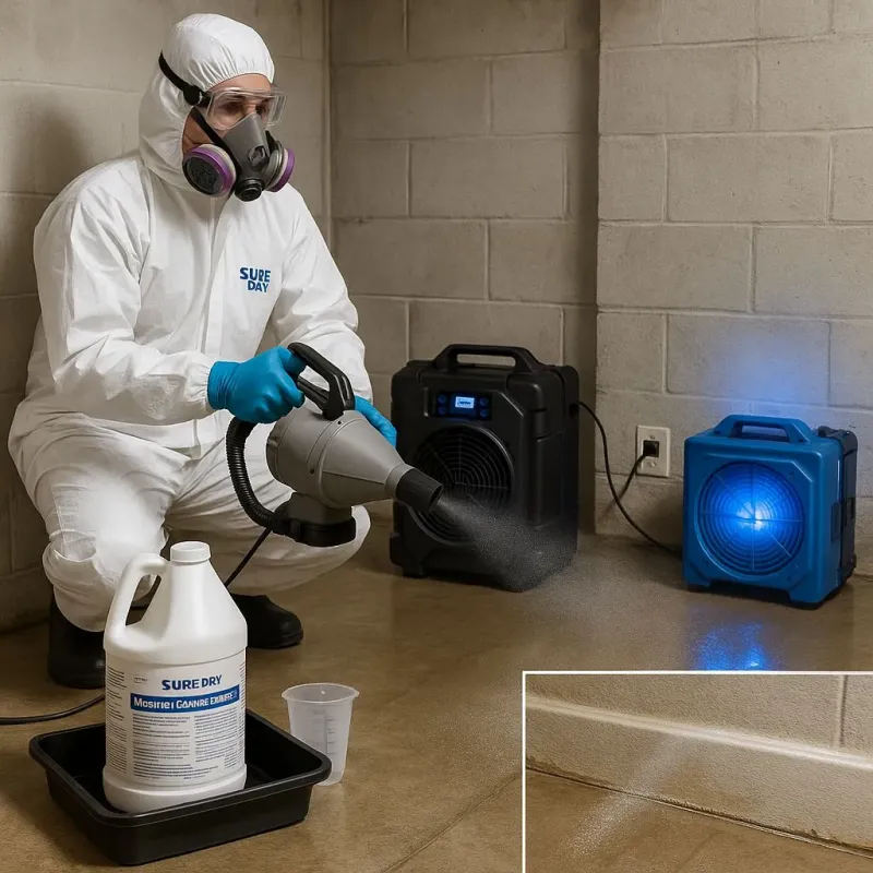 Sanitization and Odor Removal process in Sarasota Springs, FL